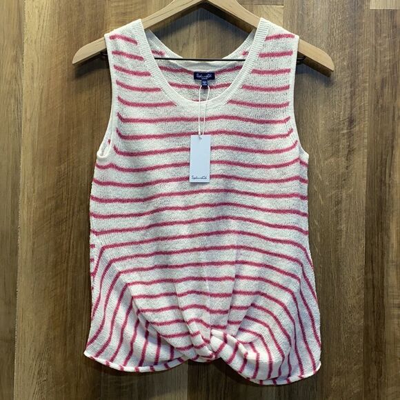 SPLENDID - Striped Twist Hem Tank - Picture 4 of 7